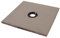 Sélection Brico-travo Receveur de douche Panodur 120x120 prêt à carreler en Polystyrène (PS) Clear Glass