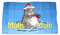 Flagge Fahne Moin Moin Seehund Pfeife 30 x 45 cm FLAGGENMAE®