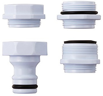 Takagi Indoor-Wasserhahn-Adapter, Gartenbewässerungszubehör, Weiß, 3.3 x 12 x 12 cm
