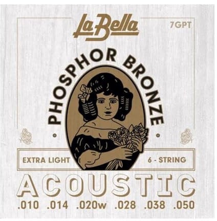 Labella 7GPT Jeu de Cordes pour Guitare 10/50 Extra Light