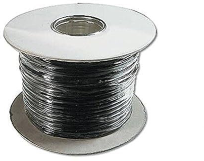 DIGITUS Cable telefónico plano - 8 hilos - 100 m en tambor - AWG 26 - sin blindaje - CCA - para instalaciones modulares o TAE - negro