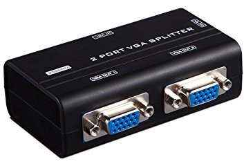 Splitter VGA attivo, a 2 porte, amplificatore per avere un doppio monitor, HDB15 4182