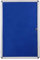 VIZ-PRO Tableau d'affichage verrouillable inviolable Bleu| cadre en aluminium, 90x60cm