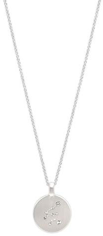 PILGRIM Jewelry Halskette mit Sternzeichen und Kristall (Versilbert - Wassermann Sternzeichen)…