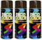 Deco Color 3er Sparpack DC Lackspray glänzend 400ml nach RAL freie Farbauswahl (3 Dosen in schokobraun glanz RAL 8017)