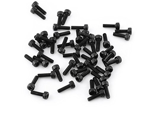 M3 Kit de Assortiment Vis Boulon Tête Cylindrique Six Pans Creux en Acier Allié M3 x 4-50mm(M3*10mm, Entièrement filetée-50pcs)