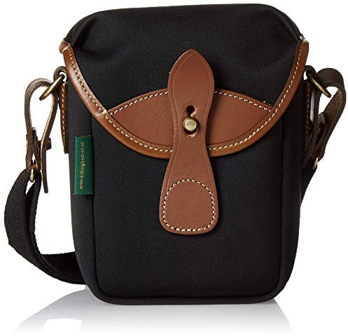 Billingham 72 kleine Kameratasche (schwarzes Canvas/hellbraunes Leder)