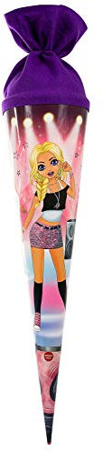 goldbuch 97586 Schultüte 70 cm, mit Licht- und Soundeffekten, Zuckertüte mit Glamour Girl Motiv, Geschenktüte aus Lackkarton, Geschenkverpackung zur Einschulung und Schulanfang