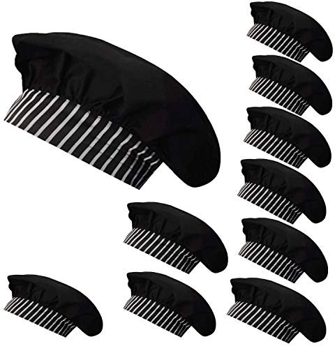 MISEMIYA Chef Gorro Forma Seta 918, Color 30, Pack 10 Pcs Unisex Adulto
