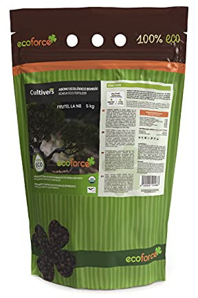 CULTIVERS Abono Bonsái de 5 kg. Fertilizante de Origen 100% Orgánico y Natural, Granulado de Liberación Lenta y controlada con NPK 8-1-5+74% M.O. y Ác. Húmicos