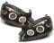 Scheinwerfer Set Corsa C 00-06 klarglas/schwarz Angel Eyes mit Blinker