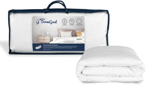 DormiGood Sommerdecke Daunen 135x200 - Made in Germany - 100% Extraweiche Daunen - Atmungsaktive Daunendecke 135x200 - Oeko-TEX zertifizierte Federbettdecke 135x200 - Bettdecke 135x200
