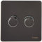 Schneider Electric - Ultimate Screwless Flat Plate (USFP) Removable Front Plate Ease And Efficient Decorating - Wiring Devices Black Nickel - GU6422CBN