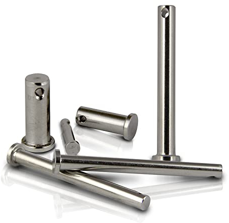 PROTECH Steckbolzen 12x30mm - 10 Stück - Edelstahl V4A Bolzen rostfrei A4 - Sicherungsbolzen, Splintbolzen mit Kopf und Splintloch