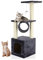 COZY PET Cat Tree 91cm Tall - Large Multi-Level Cat Tower, Heavy Duty Natural Sisal Scratching Posts, Stable Climbing and Activity Centre, Kitten Tree Tower for Indoor Cats | CT01-Dark Grey