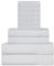 Sweet Needle Ensemble de Serviettes en Coton Super Doux 600 g/m, Blanc - 2 Serviettes de Bain, 2 Mains et 6 Lavage/Visage - Accessoires de Salle de Bain, Douche et Usage Quotidien