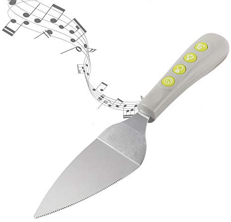 I-TOTAL® - Pelle à gâteau musicale, Coupeur de gâteau avec musique, 4 chansons.
