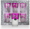 Saharashop 6 Premium Orientalische Marokkanische Teegläser Silber Pink, 6er Set Atay, Cay Glastassen Glasbecher, Trinkgläser geeignet für Heiß- oder Kaltgetränke