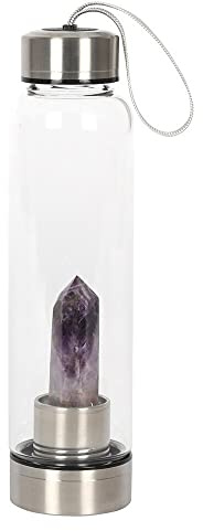 Glass Water Bottle | Calming | Amethyst | 1pc. 475g