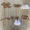 Bride To Be Cake Topper, 17 Stück Rose Gold Bride Cupcake Deko Braut Kuchen Torte Topper, Diamantring Diamant Brautkleid Krone Tortendeko für Verlobung Junggesellenabschied Hochzeit Brautdusche Party