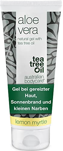 tea tree oil australian bodycare Aloe Vera After Sun Lotion 100 ml,Australian Bodycare Aloe Vera Gel,Natural Aloe Vera, Tea Tree Oil & Lemon Myrtle,Cooling & Moisturizing