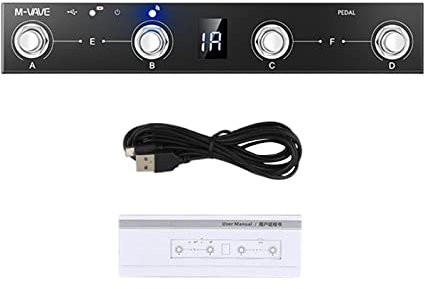 F Fityle Portable MIDI Foot Controller and USB Guitar Recording Audio Interface for Iphones, ，Android Devices, and PC