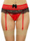 Mona's Choice Herren Sissy Panties Strumpfgürtel, Strumpfstrümpfe und Oberschenkelstrümpfe (Gürtel und Strümpfe separat erhältlich), Rote Tasche Nr. 2, Einheitsgröße