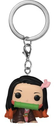 Funko Pop! Keychain: Demon Slayer - Nezuko- Mini Figura in Vinile da Collezione Novità Portachiavi - Riempitivi per Calze - Idea Regalo - Merchandising Ufficiale - Anime Fans - Minifigure