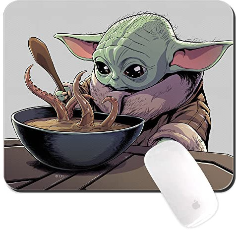 ERT GROUP Original et sous Licence Officielle Star Wars, Tapis de Souris antidéRapant, Motif Baby Yoda 027, Tapis de Souris d'ordinateur 220 mm x 180 mm