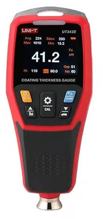 UNI-T UT343E Beschichtungsdickenlehre 2000µm Messbereich leitfähige Beschichtungsmessung