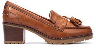 Pikolinos Zapatos tacón en Cuero LLANES para Señora Color Brandy