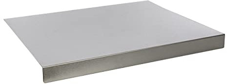 Tabla de Cortar, Encimera de Cocina, Tabla Amasar de Acero Inoxidable, Mesa de trabajo de Cocina, para Cocina, Bar, Restaurante, Amasar, 50 x 40 x 4 cm
