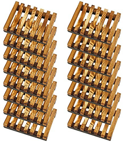 Jiozermi 15 portasapone in legno per sapone da bar, portasapone in legno per doccia, portasapone in legno per bagno, cucina