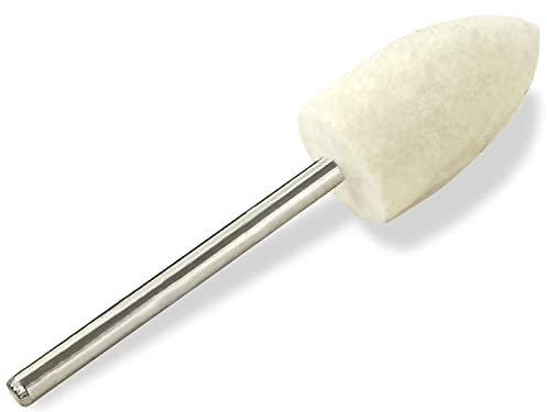 Nagel Fräser Filzpolierer Filz-Nagel-Polierer Bit für elektr. Nagelfeilen | Nagelpolierer Oval Spitz zur Nagelpflege Fußpflege Maniküre Pediküre Zubehör Schleifer für Nagelfräser oder Fußpflegegeräte