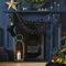 Ginger Ray Navy Velvet Beaded Merry Weihnachts-Wimpelkette, Luftschlangen, Girlande, hängende Dekoration