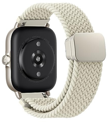 Cinturino Nylon Magneti Compatibile con Samsung Galaxy Watch 6/5/4 40mm 44mm, Galaxy Watch 6 Classic 43mm/47mm, Galaxy Watch 5 Pro 45mm Cinturino, Cinturini per Galaxy Watch 4 Classic 42mm/46mm