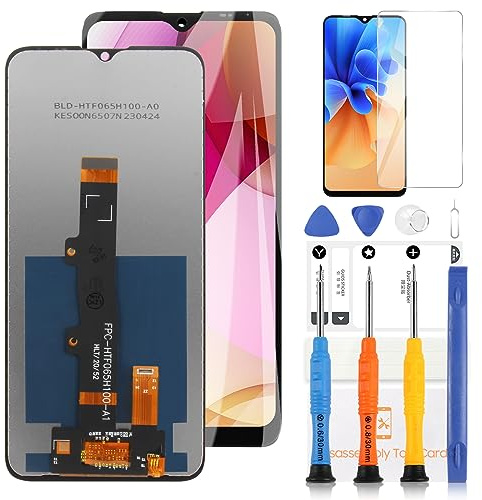 LADYSON Pantalla LCD para Motorola Moto E7i Power XT2097-13 / E7 Power Pantalla para Moto E7 LCD Pantalla Táctil Digitalizador Cristal Asamblea Reemplazo con Herramientas (6,51 pulgadas, Negro)