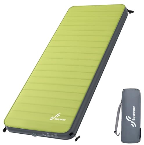 Isomatte Selbstaufblasend Camping, 198×76cm Isomatte Outdoor 10cm Dick Selbstaufblasbare Luftmatratze Camping Matratze für Zelt Übernachtung Sonnenbaden Entspannen Picknicken