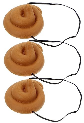 SAFIGLE 3st Mütze Haarschmuck Für Geburtstagsfeiern Poop-kostüm Kröte Hut Haarband Plüschtier Scherzgeschenk Lustiger Kopfschmuck Dummer Hut Spiel Requisiten Pvc Erwachsener Kind