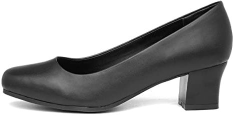 Lilley Venus Womens Black Court Shoe - Size 8 UK - Black