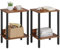 VASIHO Table d’appoint, Table Bout de canapé, Petite Table, Table de Chevet, Industrielle pour Les Petites Pièces, Le Salon, la Chambre, Le Canapé, Petite Table dans L'entrée, Facile à Monter