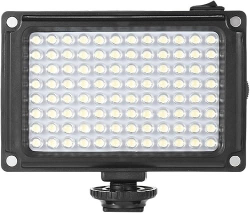 Binoa RigWig LED Panel Light, 96 LED Camera Light with 5500K/3200K Filter, CRI85+, Dimmable Camera Fill Light for Cameras, Camcorder