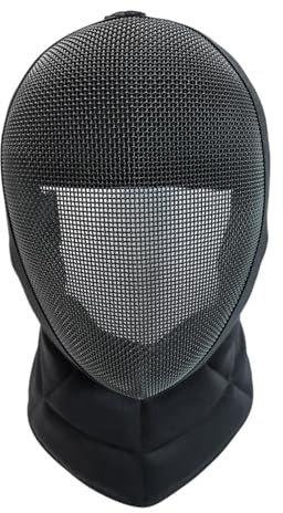 QSTDGVPW Fecht Sportmaske, Fecht Gesichtsschutz, Professioneller Anti Stab Kendo Fechtmaske, Fechthelm für Sportgeräte, m