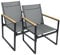 VCM 4-TLG. Set Gartenstuhl | Loungestuhl bietet hohen Sitzkomfort| Maße ca. H. 83 x B. 54 x T. 65 cm | Gartenstühle | Gartenmöbel