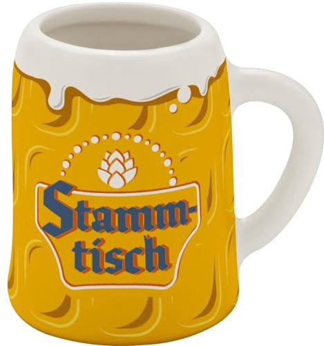 GRUSS & CO Schnapskrug mit Motiv Stamm | New Bone China, 5 cl, Mini-Krug mit Spruch | Lustiges Geschenk, Party, Männergeschenk | 73846
