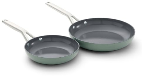 Calphalon® Ceramic Nonstick 8 and 10 Frying Pan Set, Silver Ash