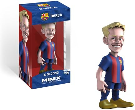 MINIX - Football Stars #188 - FC Barcelone - Frenkie De Jong 21- Figurine à Collectionner 12 cm