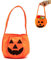 SEMINISMAR Trick or Treat Tasche Kinder Storage Bag,Halloween Kürbis Candy Bag,Halloween Taschen,Halloween Kürbis Bag,Kürbis Beutel zum Sammeln von Süßigkeiten,für Halloween Party Decor,1 Stück