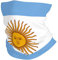 Multifunktionales Sport-Kopftuch. Kann als Schal, Maske, Piratenhut, Halstuch, Haarband, Stirnband mit argentinischer Flagge verwendet werden, weiß, Einheitsgröße