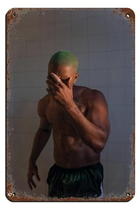 HGEIK Frank Ocean Poster – Blondes Albumcover-Poster (3) Blechschild, Vintage, Metall, Pub, Club, Café, Bar, Zuhause, Wandkunst, Dekoration, Poster, Retro, 20 x 30 cm